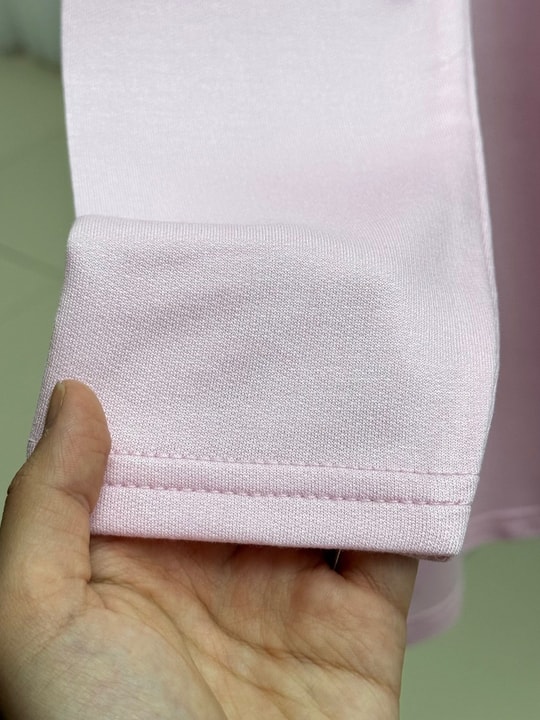Cemşah Papatya Nakışlı Yazılı Yırtmaçlı Bluz-SS13157 Pembe