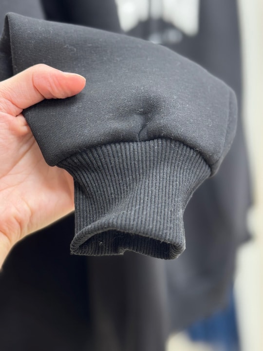 Delora Boston Yazılı Kapşonlu 3 İp Sweat-CI9852 Siyah