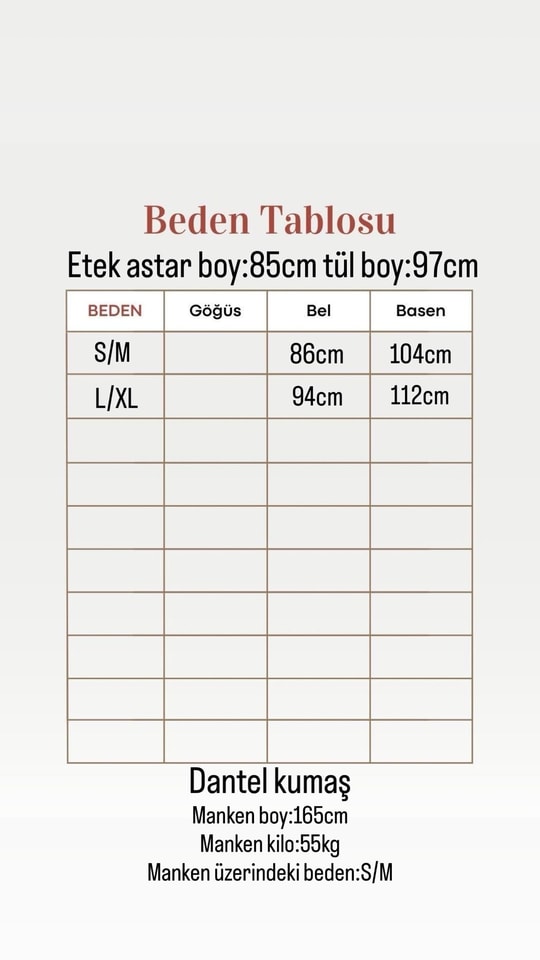 Dilsima Astarlı Dantel Etek-EK773 Kahve