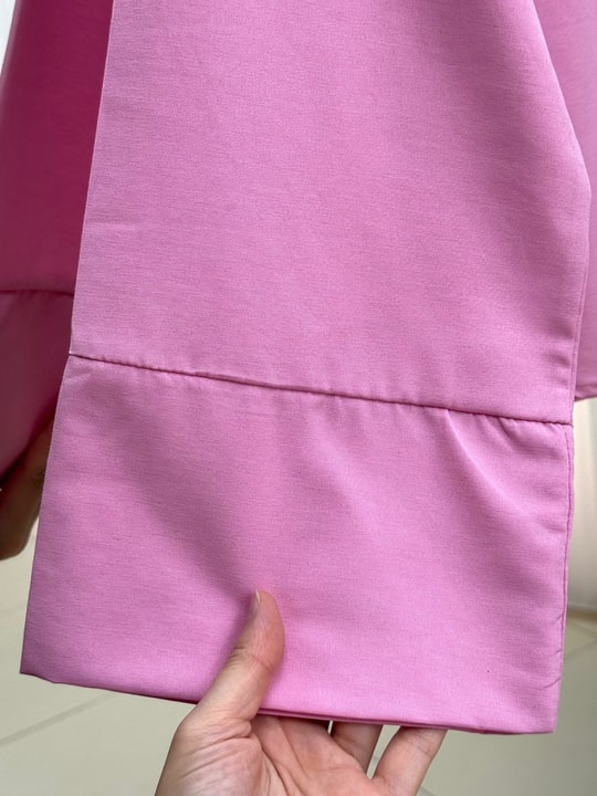 Dilsu Geniş Kol Altı Asimetrik Bluz-SS13188 Pembe
