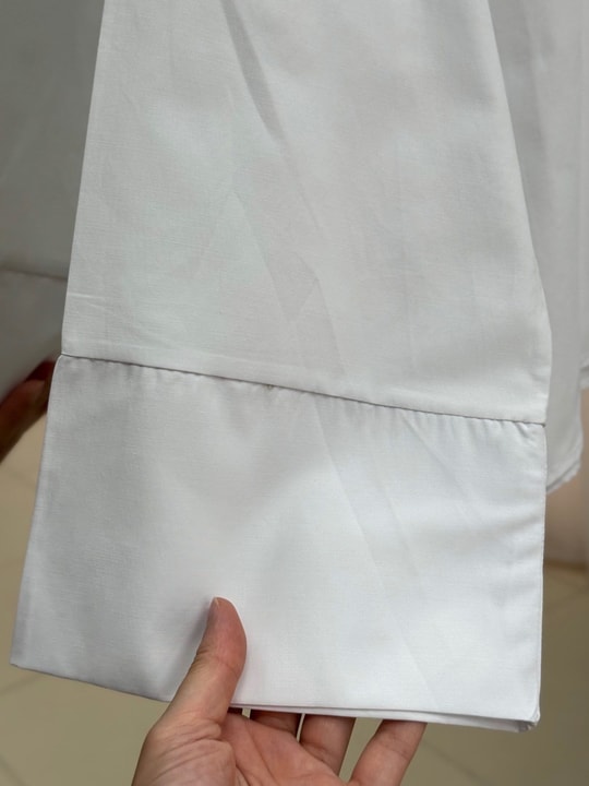 Dilsu Geniş Kol Altı Asimetrik Bluz-SS13188 Beyaz