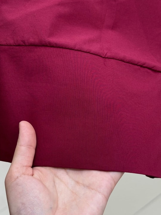 Dilsu Geniş Kol Altı Asimetrik Bluz-SS13188 Bordo