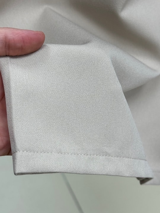 Durubanu Pileli Kemer Detaylı Atlas Pantolon-AS1567 Taş