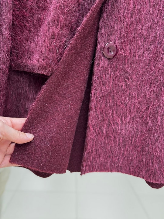 Eada Şallı Ceket-BN4542 Bordo