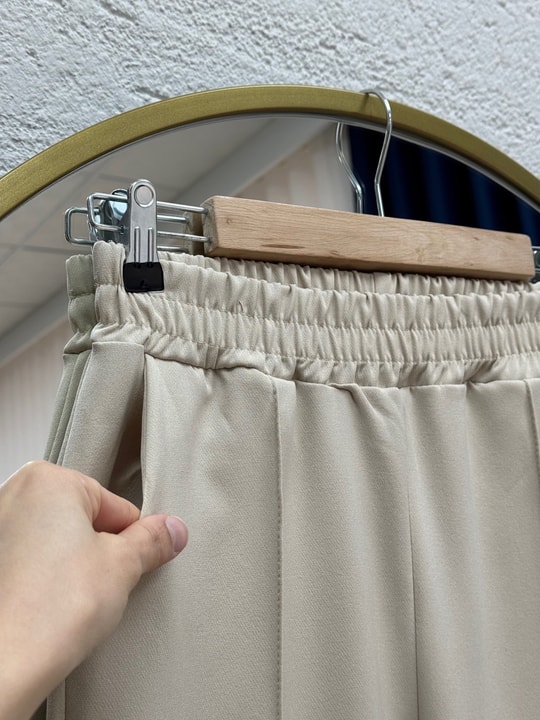 Elanur Çımalı İspanyol Paça Pantolon-MT4722 Taş
