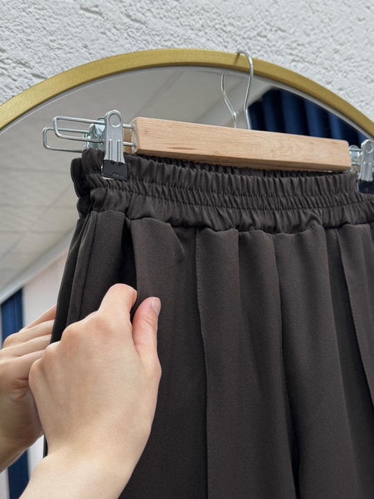 Elanur Çımalı İspanyol Paça Pantolon-MT4722 Kahve