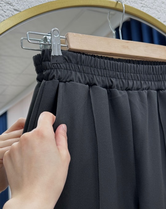 Elanur Çımalı İspanyol Paça Pantolon-MT4722 Siyah