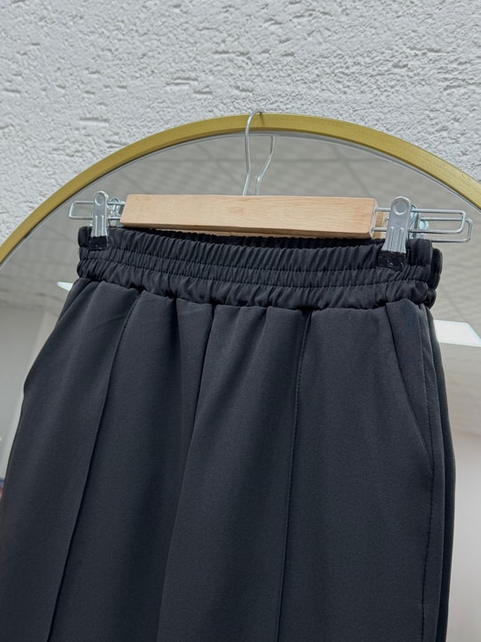 Elanur Çımalı İspanyol Paça Pantolon-MT4722 Siyah