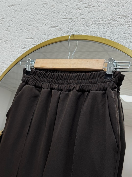 Elanur Çımalı İspanyol Paça Pantolon-MT4722 Kahve