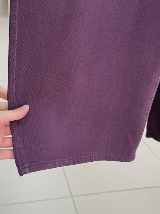 Elnur Düz Paça Gabardin Pantolon-MA3654 Mürdüm