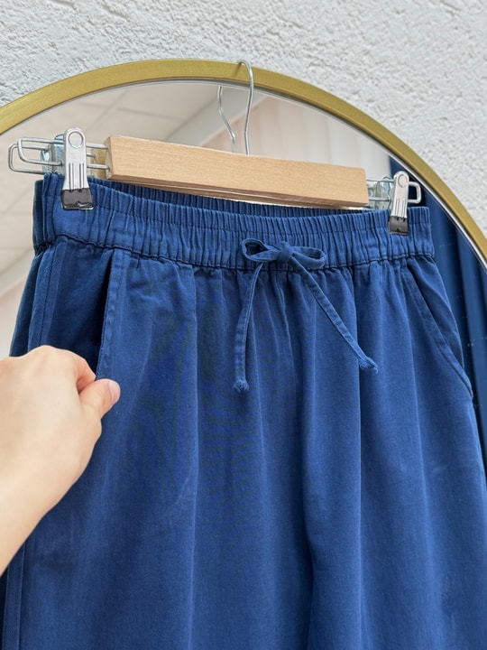 Elnur Düz Paça Gabardin Pantolon-MA3654 Lacivert