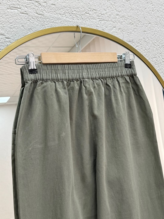 Elnur Düz Paça Gabardin Pantolon-MA3654 Haki