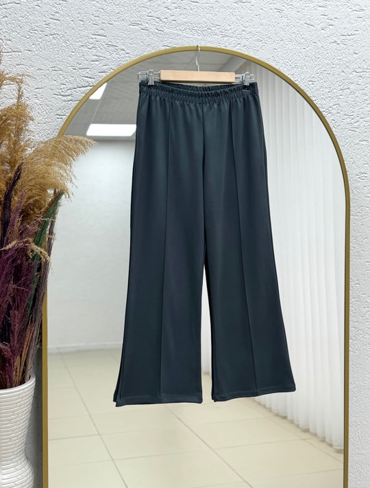 Evrenay Önü Ve Kolu Dikişli Altı Oval Pantolonlu Takım-MF1879 Antrasit