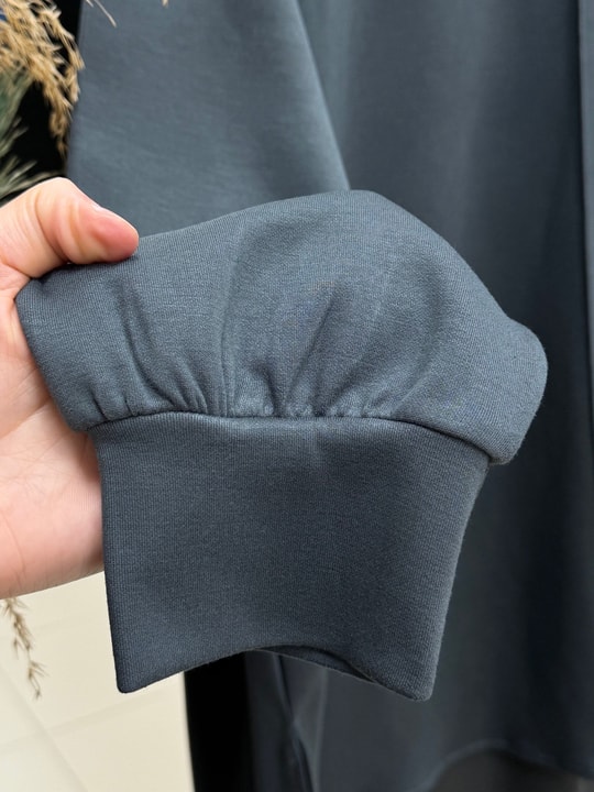Evrenay Önü Ve Kolu Dikişli Altı Oval Pantolonlu Takım-MF1879 Antrasit