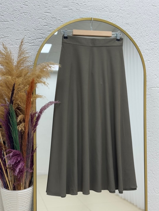 Fayetta Kloş Daisy Etek-EK716 Haki