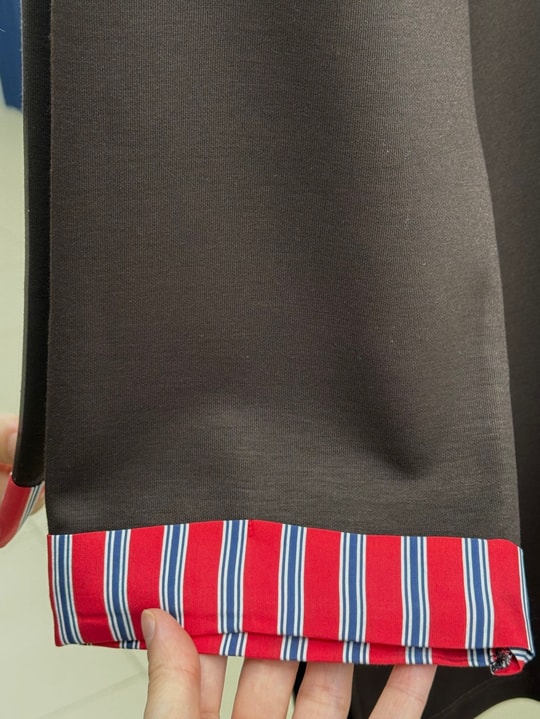 Fitnat Kırmızı Garnili Tunik-NA931 Kahve