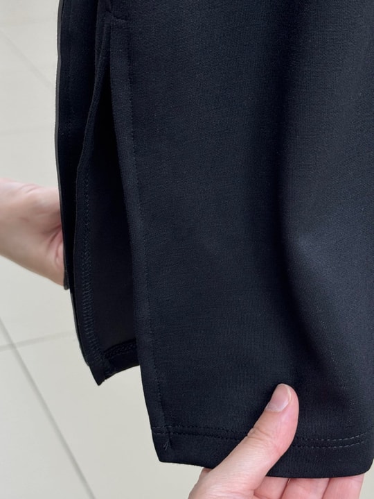 Fitnat Kırmızı Garnili Tunik-NA931 Siyah