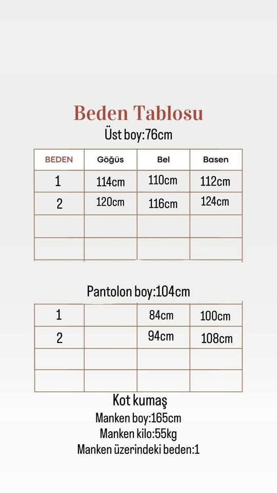 Giselle Şerit Detay Sıkmalı Pantolonlu Kot Takım-ML3002 Mavi