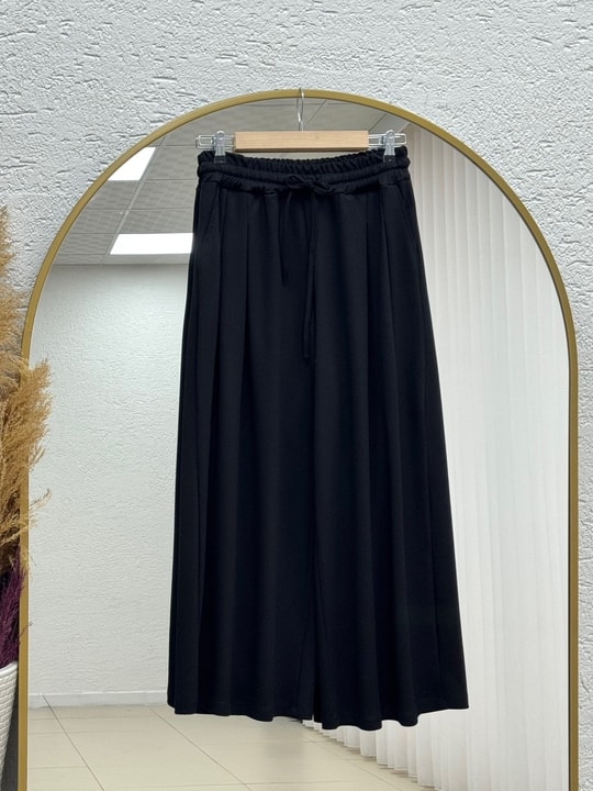 Gülçehre Pensli Pantolon-BN4779 Siyah