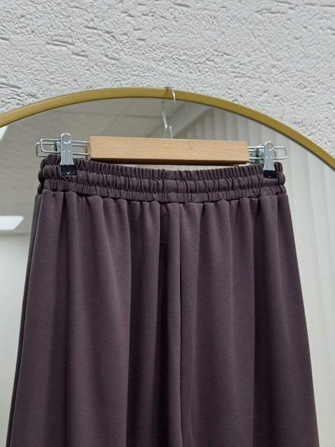 Gülcemal İpli Etek Pantolon-BY5000 Kahve