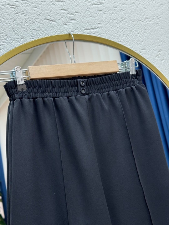Gülçin Önü Çift Düğme Detaylı Havuç Paça Pantolon-MT5881 Siyah