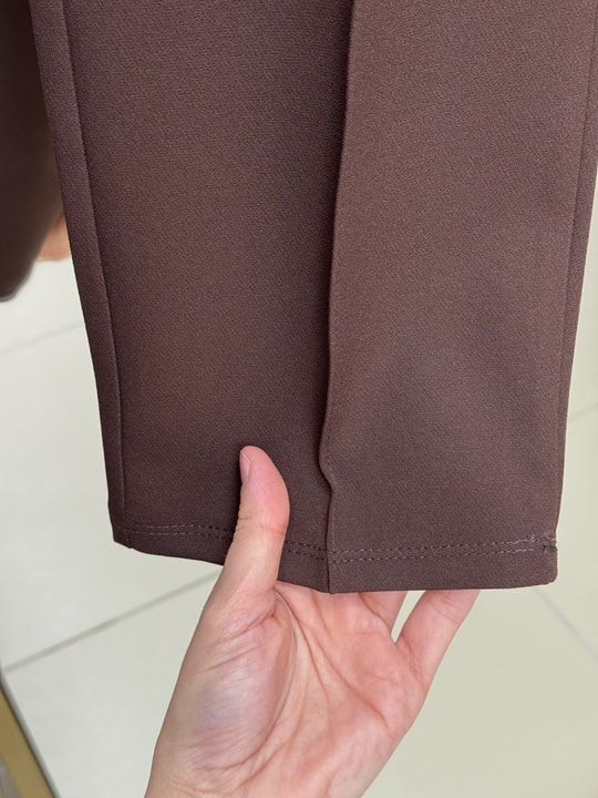Gülçin Önü Çift Düğme Detaylı Havuç Paça Pantolon-MT5881 Kahve
