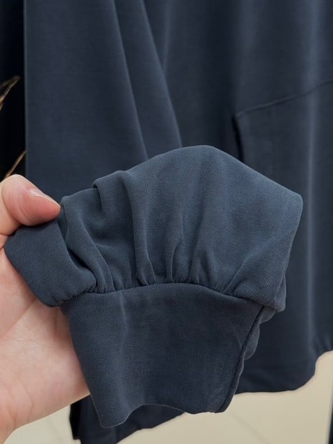 Gülpare Kanguru Cepli Sıkmalı Süprem Etekli Takım-NL986 Antrasit