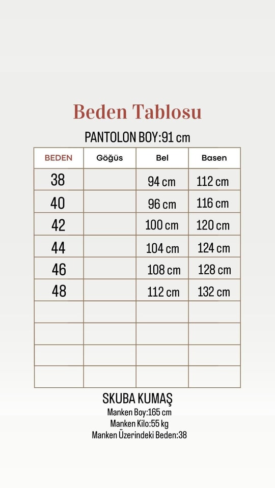 Gülruh Skuba Altı Pensli Pantolon-MT7499 Kahve