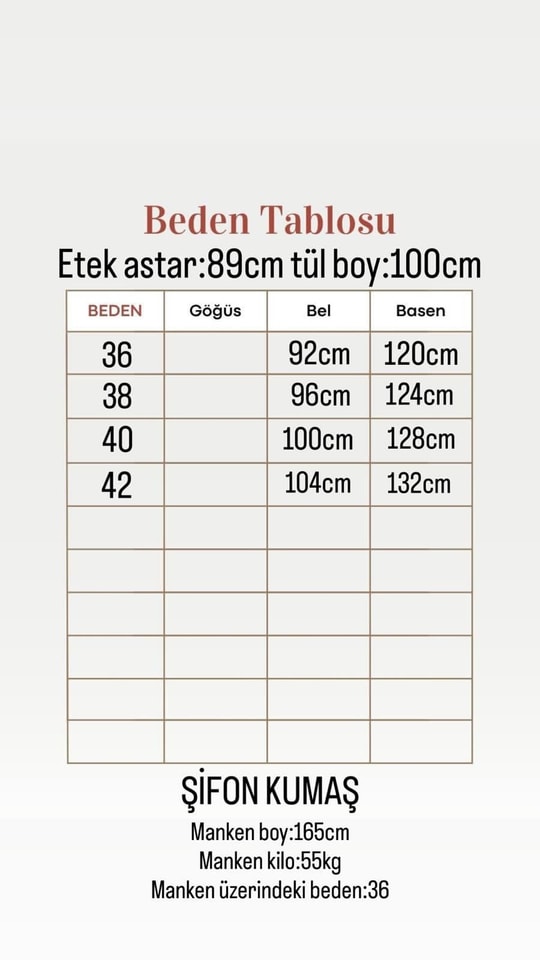 Güzay Çapraz Fırfırlı Tül Etek-AA4576.1 Kahve
