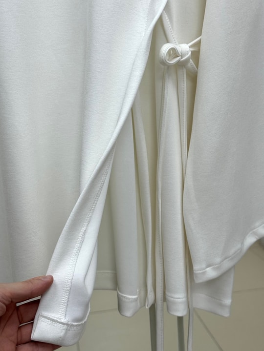 Habibe Yandan Bağlamalı Tunik-NA918 Beyaz