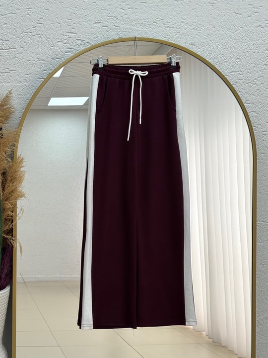 Halyla Garnili Eşofman-MT1658 Bordo