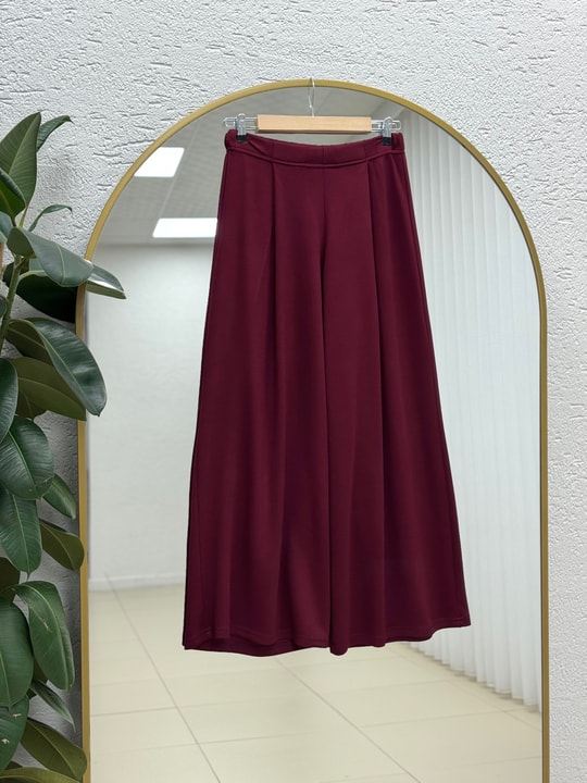Hazal Beli Tünelli Fermuarlı Pantolonlu Takım-TN032 Bordo