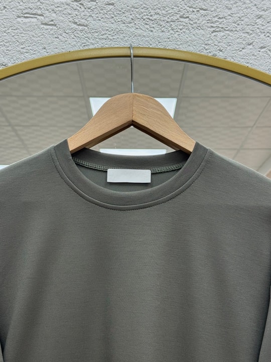 Hümanaz Altı Şifonlu Tunik-ZN3226 Haki