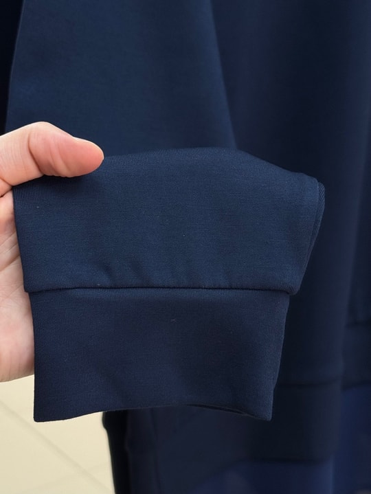Hümanaz Altı Şifonlu Tunik-ZN3226 Lacivert