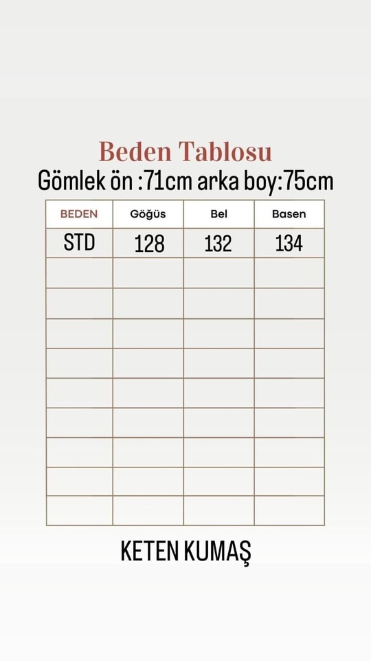 Hümay Tek Cepli Keten Gömlek-BN4234 Taş