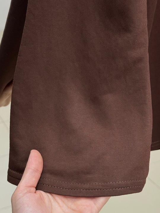 Hümayşah Arkası Bağlamalı Önü Dikişli Tunik-SS13261 Kahve