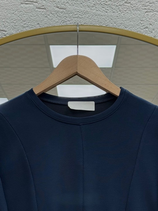 Hümayşah Arkası Bağlamalı Önü Dikişli Tunik-SS13261 Lacivert