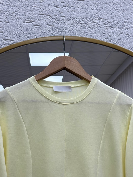 Hümayşah Arkası Bağlamalı Önü Dikişli Tunik-SS13261 Sarı