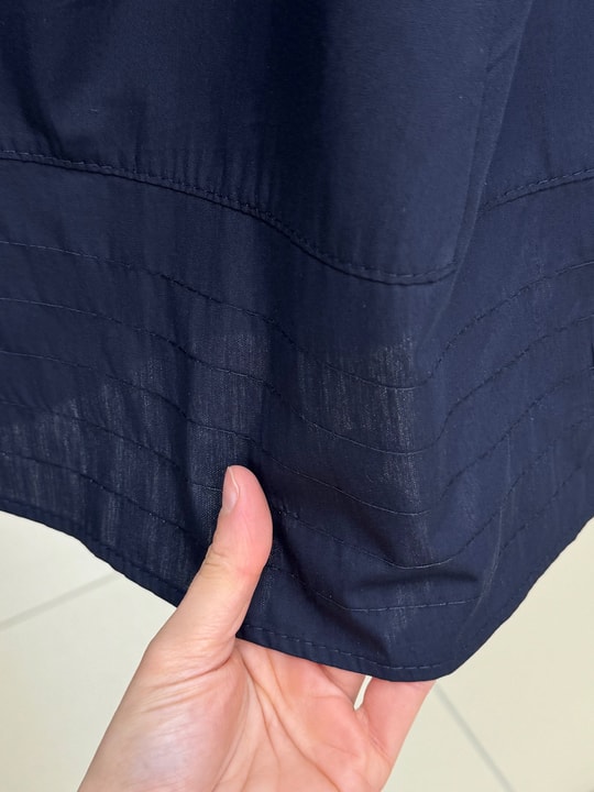 İdilnaz Çift Cepli Altı Dikişli Poplin Etek-BY5020 Lacivert