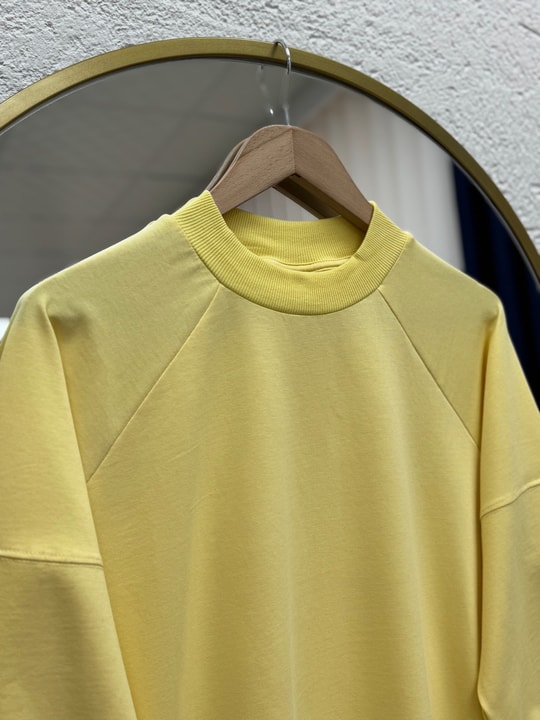 Karessa Dikiş Detaylı Uzun Sweatshirt-EU3072 Sarı