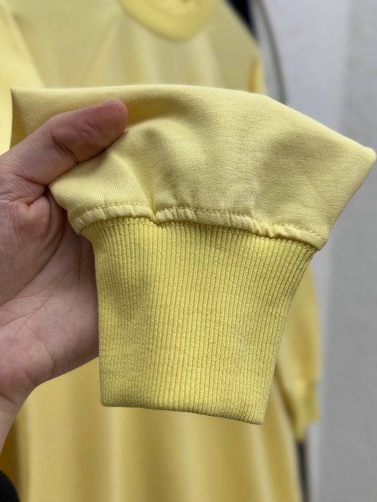Karessa Dikiş Detaylı Uzun Sweatshirt-EU3072 Sarı