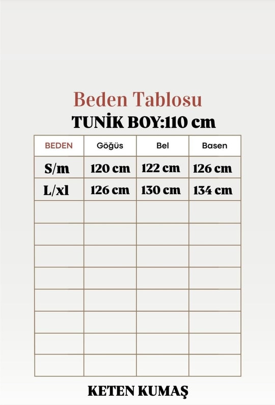 Karmora Bilek Büzgülü Yanları Yırtmaçlı Keten Tunik-EK141.12 Su Yeşili