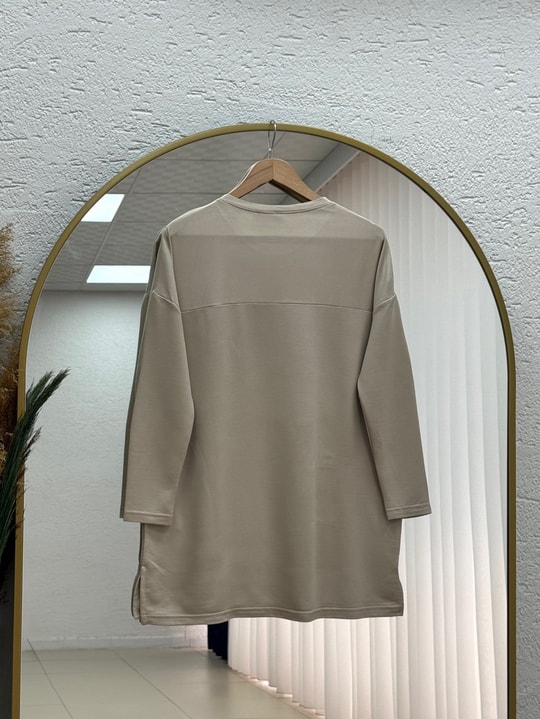 Laleay Zarif 5 Papatya Nakışlı Bluz-SS13148 Taş