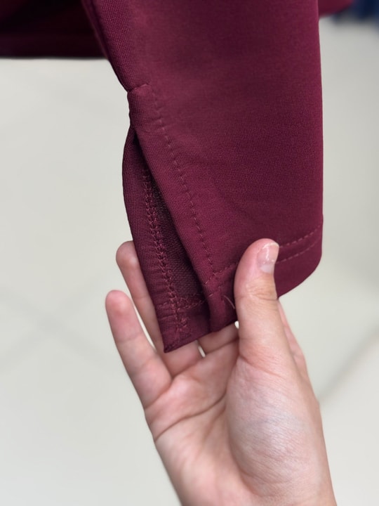 Laleay Zarif 5 Papatya Nakışlı Bluz-SS13148 Bordo