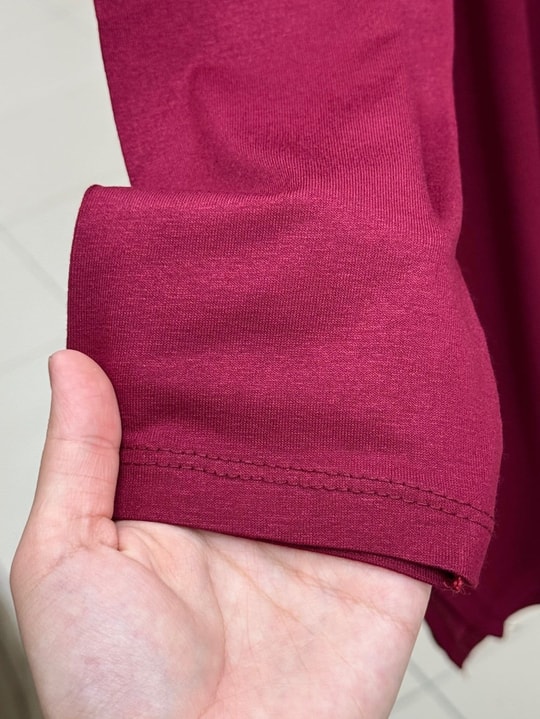 Lalefer Baget Taşlı Salaş Viskon Tunik-MF1916 Bordo