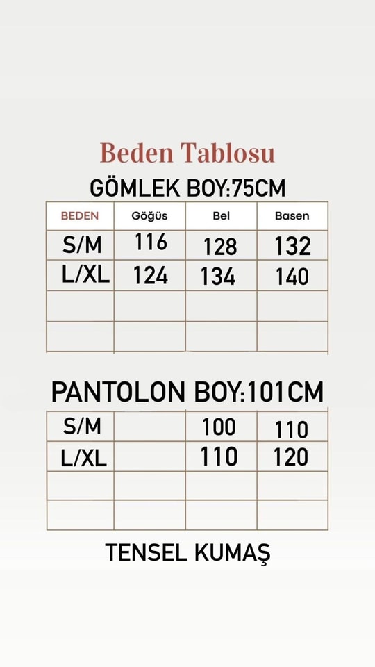 Laliz Tuniği Düğmeli Bol Paça Pantolonlu Takım-NL816 Taş