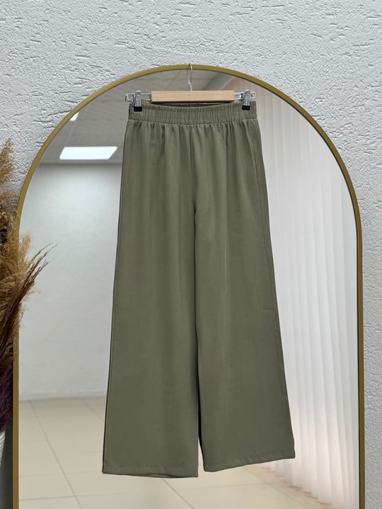 Laliz Tuniği Düğmeli Bol Paça Pantolonlu Takım-NL816 Mint