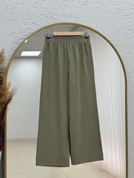 Laliz Tuniği Düğmeli Bol Paça Pantolonlu Takım-NL816 Mint