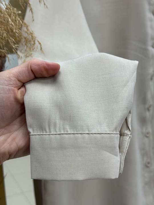 Laliz Tuniği Düğmeli Bol Paça Pantolonlu Takım-NL816 Taş