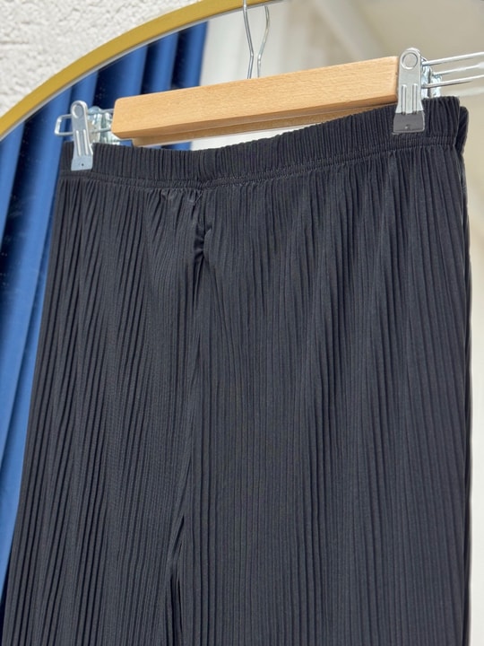 Larista Piliseli Sendy Pantolon-AE2541 Siyah